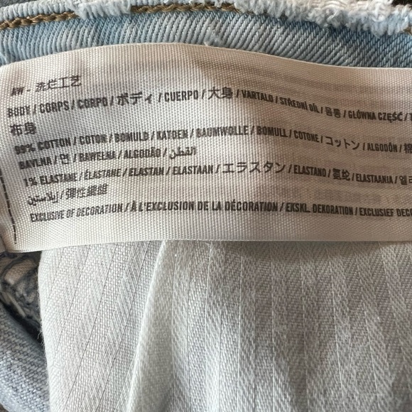 Abercrombie & Fitch 90s straight ultra high rise distressed Sz 27 / 4 Regular - Picture 10 of 11